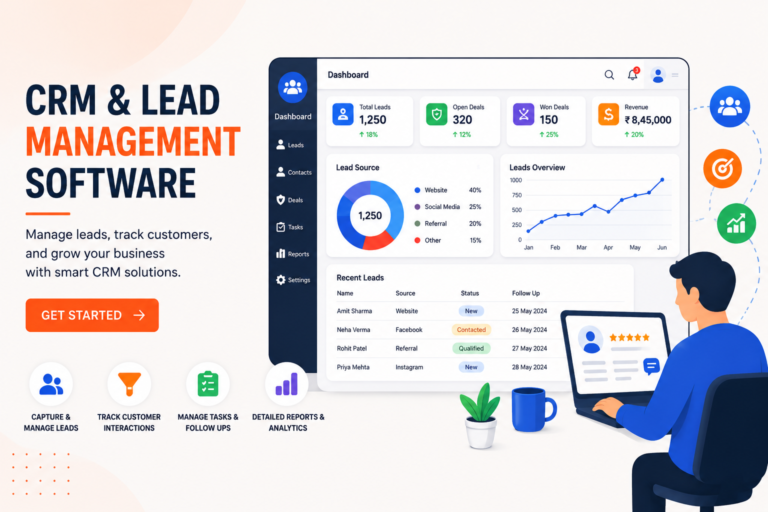 CRM & Lead Management Software for managing leads and customer interactions
