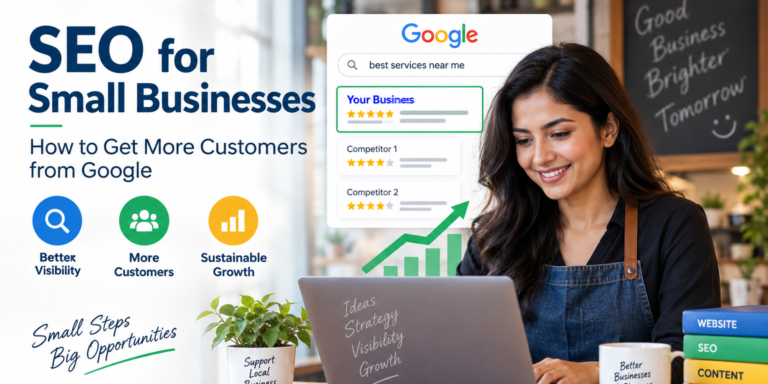 SEO for small businesses to get more customers from Google